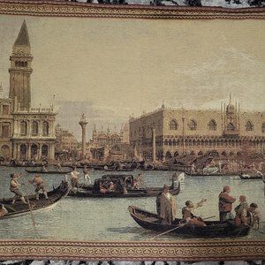 ITALIAN KNIT TAPESTRY- BUCINTORO VENICE
